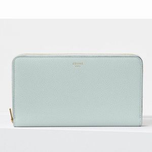 Celine large long grained calfskin wallet